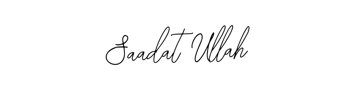 Also You can easily find your signature by using the search form. We will create Saadat Ullah name handwritten signature images for you free of cost using Bearetta-2O07w sign style. Saadat Ullah signature style 12 images and pictures png