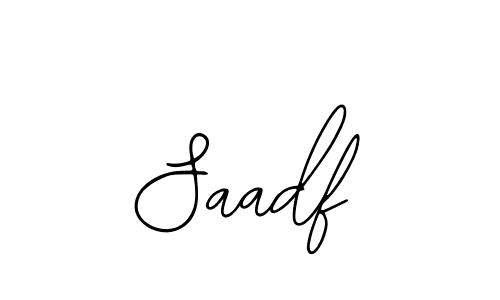 if you are searching for the best signature style for your name Saadf. so please give up your signature search. here we have designed multiple signature styles  using Bearetta-2O07w. Saadf signature style 12 images and pictures png