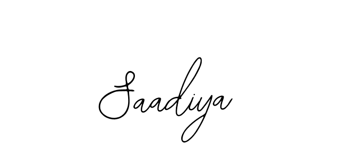You should practise on your own different ways (Bearetta-2O07w) to write your name (Saadiya) in signature. don't let someone else do it for you. Saadiya signature style 12 images and pictures png