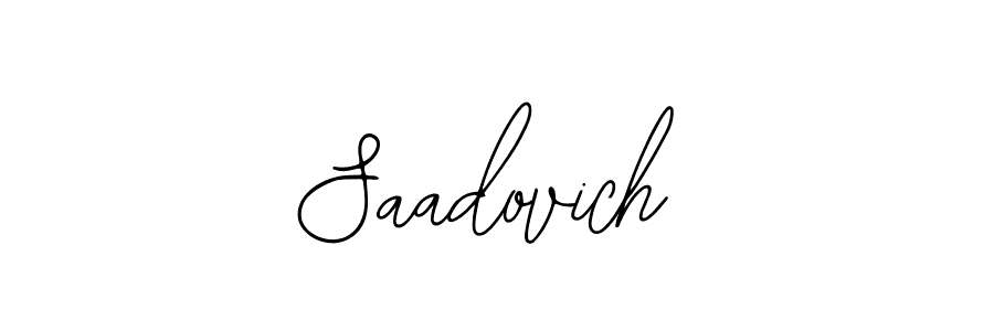 How to make Saadovich signature? Bearetta-2O07w is a professional autograph style. Create handwritten signature for Saadovich name. Saadovich signature style 12 images and pictures png