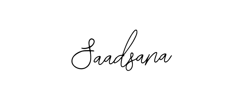 if you are searching for the best signature style for your name Saadsana. so please give up your signature search. here we have designed multiple signature styles  using Bearetta-2O07w. Saadsana signature style 12 images and pictures png