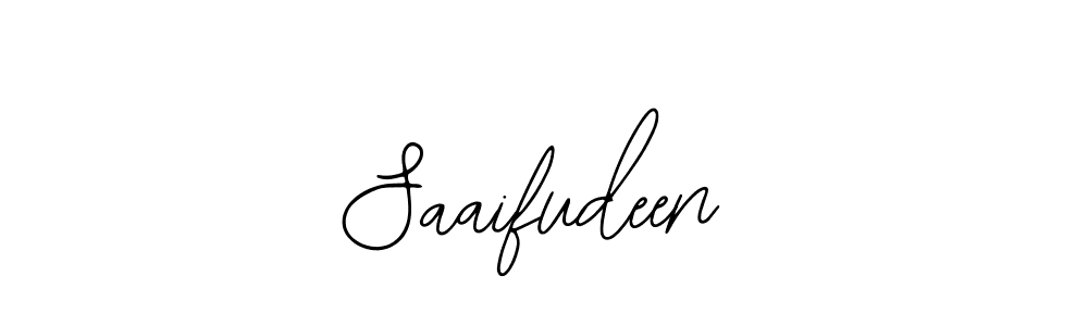 Use a signature maker to create a handwritten signature online. With this signature software, you can design (Bearetta-2O07w) your own signature for name Saaifudeen. Saaifudeen signature style 12 images and pictures png