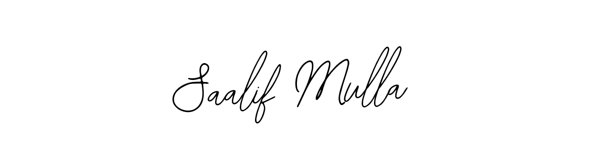 How to make Saalif Mulla signature? Bearetta-2O07w is a professional autograph style. Create handwritten signature for Saalif Mulla name. Saalif Mulla signature style 12 images and pictures png