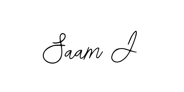 if you are searching for the best signature style for your name Saam J. so please give up your signature search. here we have designed multiple signature styles  using Bearetta-2O07w. Saam J signature style 12 images and pictures png