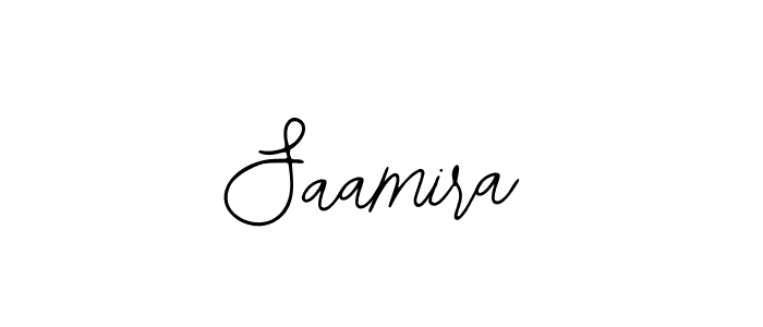 You should practise on your own different ways (Bearetta-2O07w) to write your name (Saamira) in signature. don't let someone else do it for you. Saamira signature style 12 images and pictures png