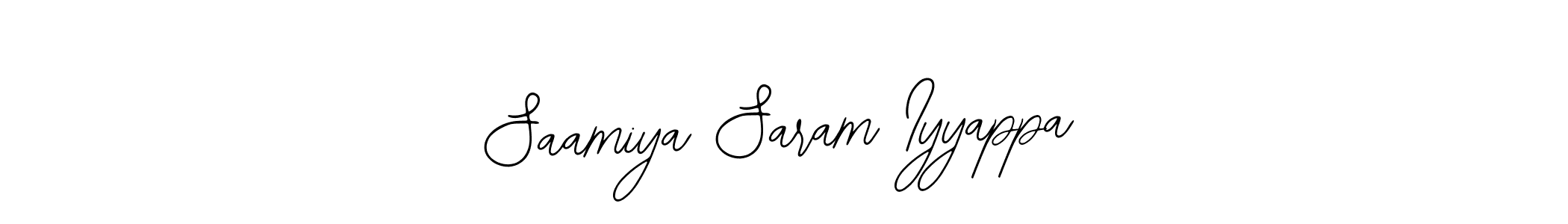 How to Draw Saamiya Saram Iyyappa signature style? Bearetta-2O07w is a latest design signature styles for name Saamiya Saram Iyyappa. Saamiya Saram Iyyappa signature style 12 images and pictures png