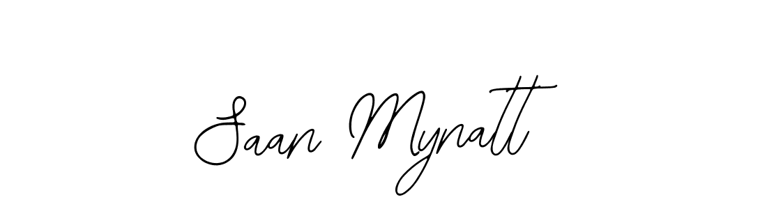 How to make Saan Mynatt name signature. Use Bearetta-2O07w style for creating short signs online. This is the latest handwritten sign. Saan Mynatt signature style 12 images and pictures png