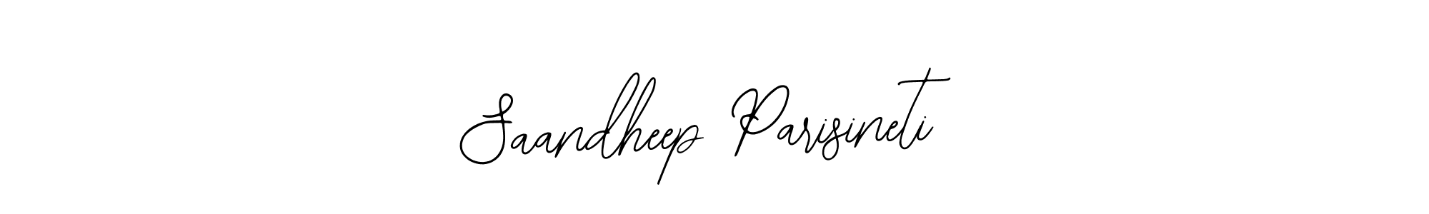 This is the best signature style for the Saandheep Parisineti name. Also you like these signature font (Bearetta-2O07w). Mix name signature. Saandheep Parisineti signature style 12 images and pictures png