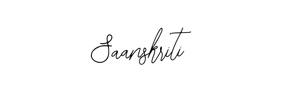 How to make Saanskriti name signature. Use Bearetta-2O07w style for creating short signs online. This is the latest handwritten sign. Saanskriti signature style 12 images and pictures png