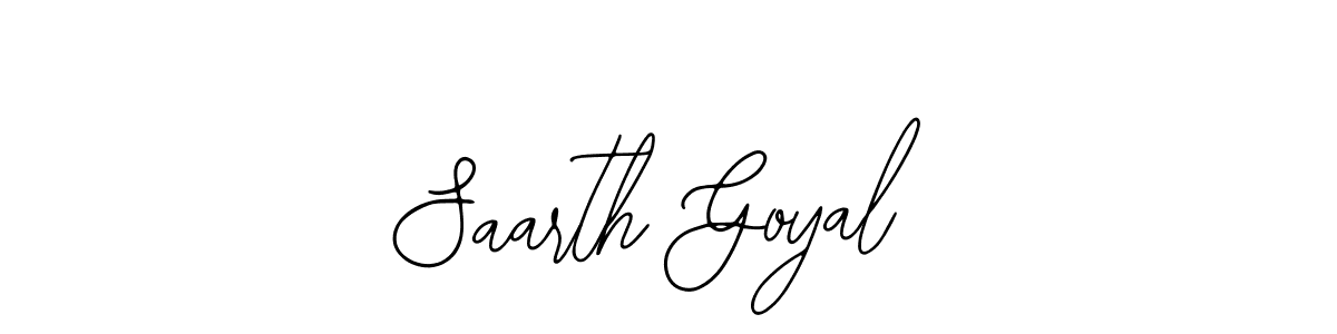 How to make Saarth Goyal signature? Bearetta-2O07w is a professional autograph style. Create handwritten signature for Saarth Goyal name. Saarth Goyal signature style 12 images and pictures png