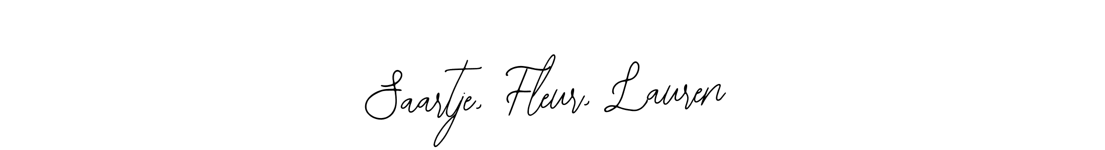 How to make Saartje, Fleur, Lauren signature? Bearetta-2O07w is a professional autograph style. Create handwritten signature for Saartje, Fleur, Lauren name. Saartje, Fleur, Lauren signature style 12 images and pictures png