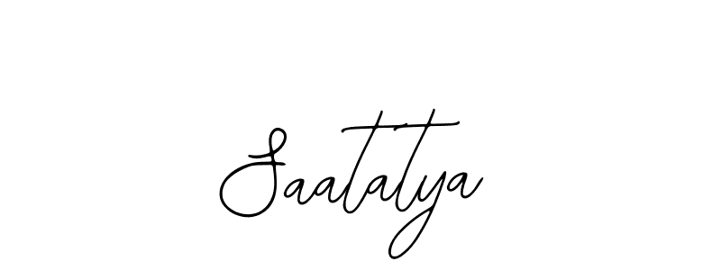 Design your own signature with our free online signature maker. With this signature software, you can create a handwritten (Bearetta-2O07w) signature for name Saatatya. Saatatya signature style 12 images and pictures png