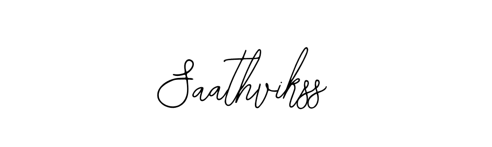 The best way (Bearetta-2O07w) to make a short signature is to pick only two or three words in your name. The name Saathvikss include a total of six letters. For converting this name. Saathvikss signature style 12 images and pictures png