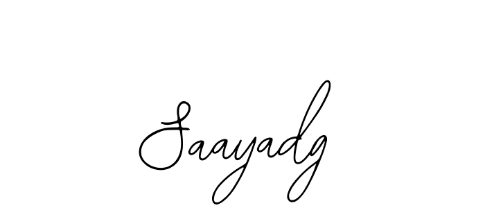 How to make Saayadg name signature. Use Bearetta-2O07w style for creating short signs online. This is the latest handwritten sign. Saayadg signature style 12 images and pictures png