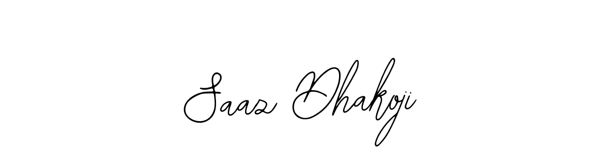 You should practise on your own different ways (Bearetta-2O07w) to write your name (Saaz Dhakoji) in signature. don't let someone else do it for you. Saaz Dhakoji signature style 12 images and pictures png