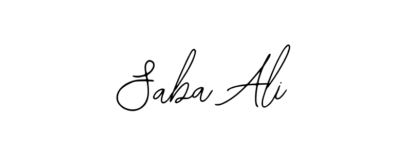 The best way (Bearetta-2O07w) to make a short signature is to pick only two or three words in your name. The name Saba Ali include a total of six letters. For converting this name. Saba Ali signature style 12 images and pictures png