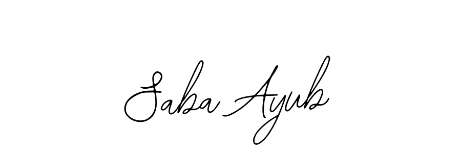 It looks lik you need a new signature style for name Saba Ayub. Design unique handwritten (Bearetta-2O07w) signature with our free signature maker in just a few clicks. Saba Ayub signature style 12 images and pictures png