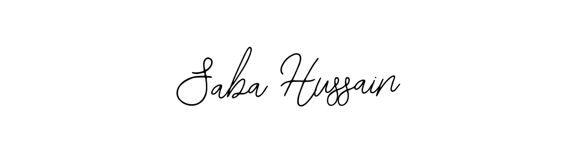 Also You can easily find your signature by using the search form. We will create Saba Hussain name handwritten signature images for you free of cost using Bearetta-2O07w sign style. Saba Hussain signature style 12 images and pictures png
