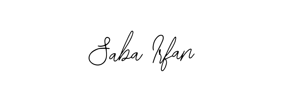 Create a beautiful signature design for name Saba Irfan. With this signature (Bearetta-2O07w) fonts, you can make a handwritten signature for free. Saba Irfan signature style 12 images and pictures png