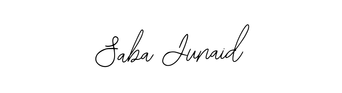 This is the best signature style for the Saba Junaid name. Also you like these signature font (Bearetta-2O07w). Mix name signature. Saba Junaid signature style 12 images and pictures png