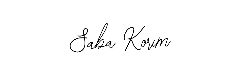 Saba Korim stylish signature style. Best Handwritten Sign (Bearetta-2O07w) for my name. Handwritten Signature Collection Ideas for my name Saba Korim. Saba Korim signature style 12 images and pictures png