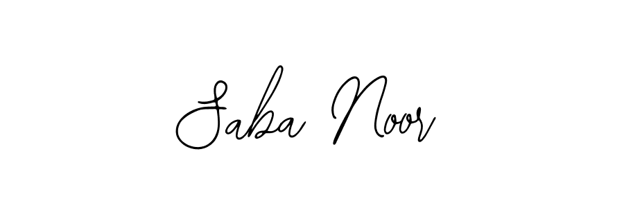 How to make Saba Noor name signature. Use Bearetta-2O07w style for creating short signs online. This is the latest handwritten sign. Saba Noor signature style 12 images and pictures png