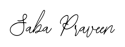 A dynamic signature style for Saba Praveen using Bearetta-2O07w script. Designed to look authentic, handwritten, and professional. Saba Praveen signature style 12 images and pictures png