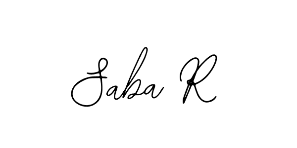 Design your own signature with our free online signature maker. With this signature software, you can create a handwritten (Bearetta-2O07w) signature for name Saba R. Saba R signature style 12 images and pictures png