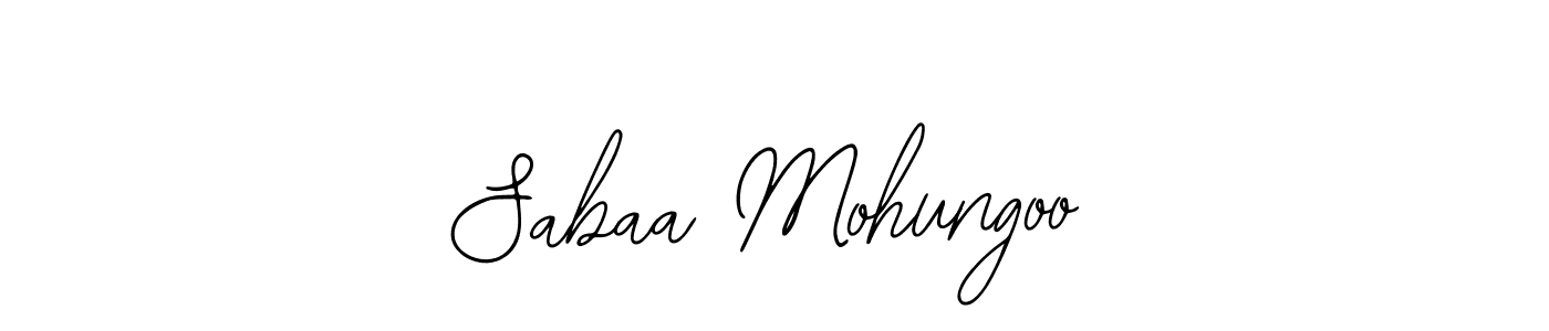 Create a beautiful signature design for name Sabaa Mohungoo. With this signature (Bearetta-2O07w) fonts, you can make a handwritten signature for free. Sabaa Mohungoo signature style 12 images and pictures png