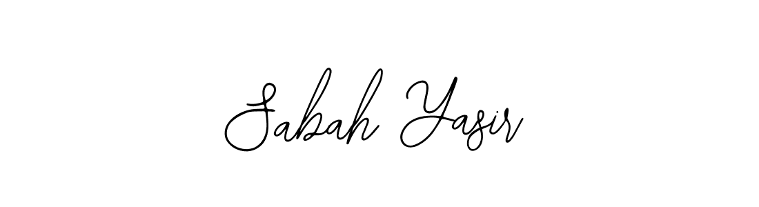 Create a beautiful signature design for name Sabah Yasir. With this signature (Bearetta-2O07w) fonts, you can make a handwritten signature for free. Sabah Yasir signature style 12 images and pictures png