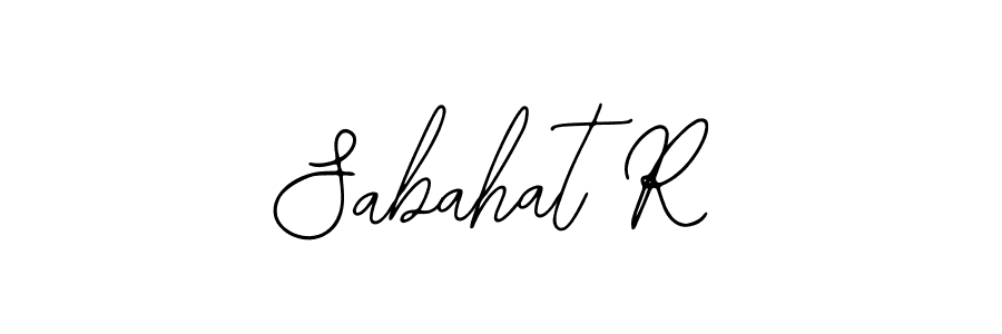 It looks lik you need a new signature style for name Sabahat R. Design unique handwritten (Bearetta-2O07w) signature with our free signature maker in just a few clicks. Sabahat R signature style 12 images and pictures png