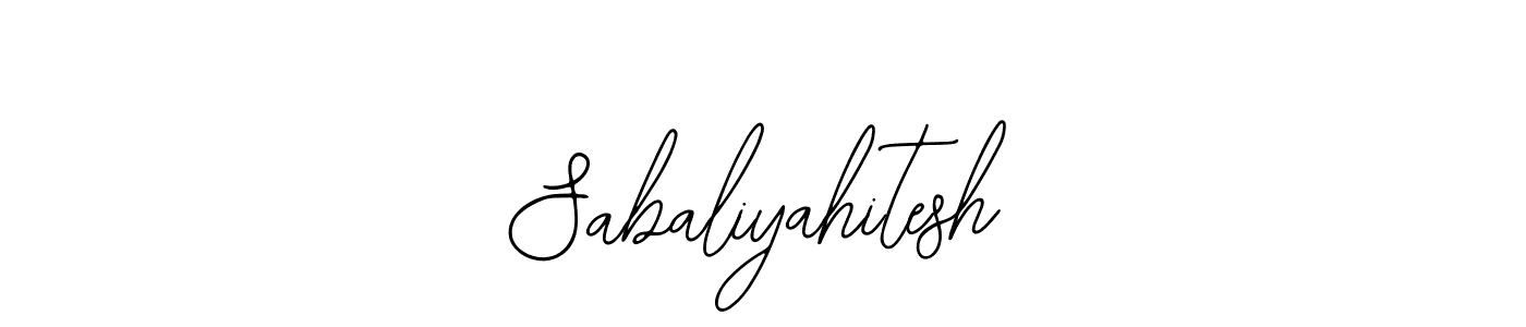 Use a signature maker to create a handwritten signature online. With this signature software, you can design (Bearetta-2O07w) your own signature for name Sabaliyahitesh. Sabaliyahitesh signature style 12 images and pictures png