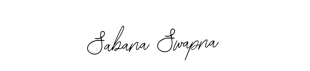 How to make Sabana Swapna name signature. Use Bearetta-2O07w style for creating short signs online. This is the latest handwritten sign. Sabana Swapna signature style 12 images and pictures png