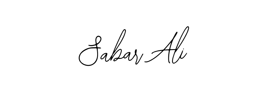 How to make Sabar Ali name signature. Use Bearetta-2O07w style for creating short signs online. This is the latest handwritten sign. Sabar Ali signature style 12 images and pictures png