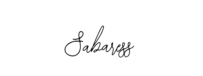 Sabaress stylish signature style. Best Handwritten Sign (Bearetta-2O07w) for my name. Handwritten Signature Collection Ideas for my name Sabaress. Sabaress signature style 12 images and pictures png