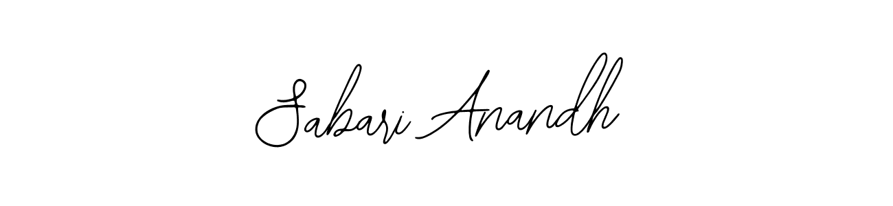 Sabari Anandh stylish signature style. Best Handwritten Sign (Bearetta-2O07w) for my name. Handwritten Signature Collection Ideas for my name Sabari Anandh. Sabari Anandh signature style 12 images and pictures png