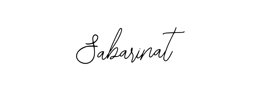 How to make Sabarinat name signature. Use Bearetta-2O07w style for creating short signs online. This is the latest handwritten sign. Sabarinat signature style 12 images and pictures png