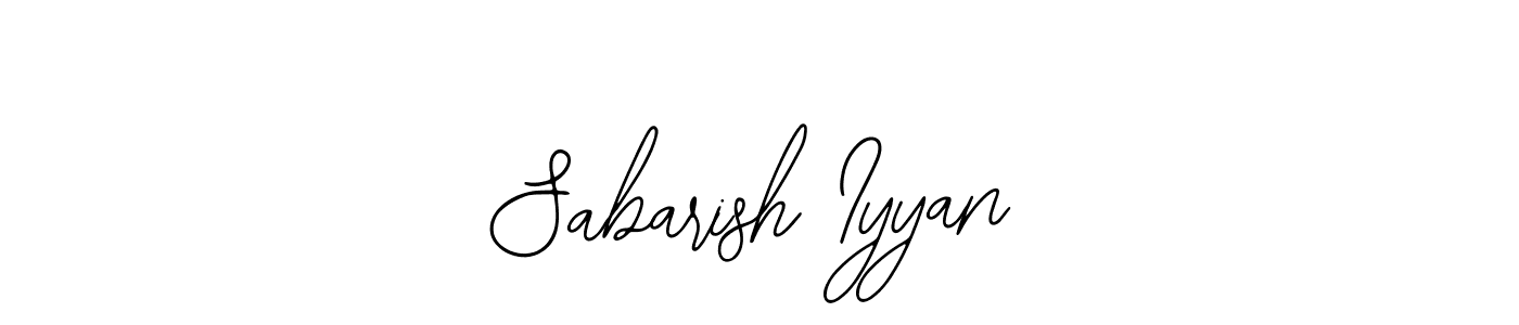 How to make Sabarish Iyyan signature? Bearetta-2O07w is a professional autograph style. Create handwritten signature for Sabarish Iyyan name. Sabarish Iyyan signature style 12 images and pictures png