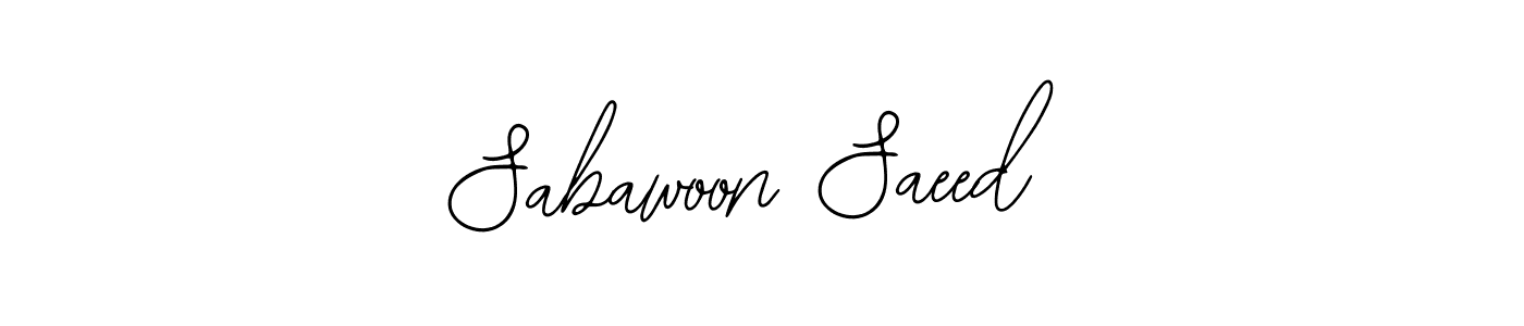 Also You can easily find your signature by using the search form. We will create Sabawoon Saeed name handwritten signature images for you free of cost using Bearetta-2O07w sign style. Sabawoon Saeed signature style 12 images and pictures png