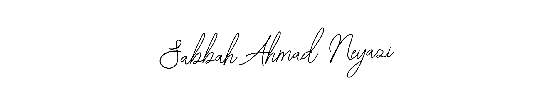 How to Draw Sabbah Ahmad Neyazi signature style? Bearetta-2O07w is a latest design signature styles for name Sabbah Ahmad Neyazi. Sabbah Ahmad Neyazi signature style 12 images and pictures png