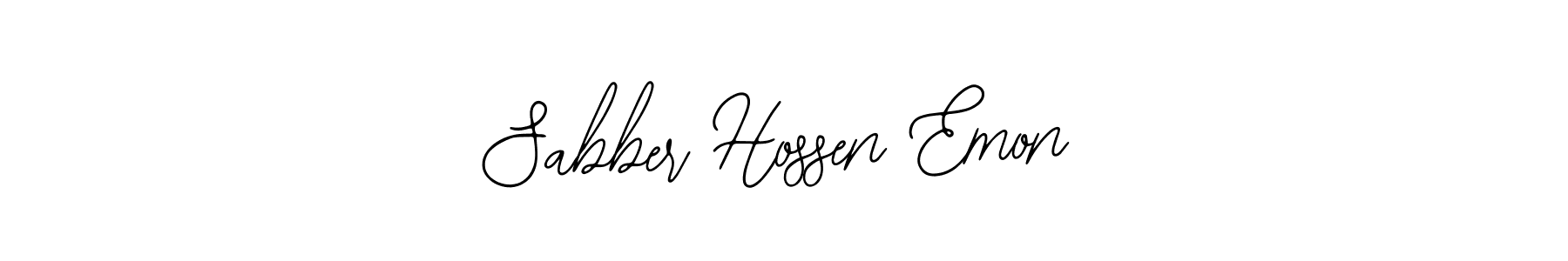 How to make Sabber Hossen Emon signature? Bearetta-2O07w is a professional autograph style. Create handwritten signature for Sabber Hossen Emon name. Sabber Hossen Emon signature style 12 images and pictures png