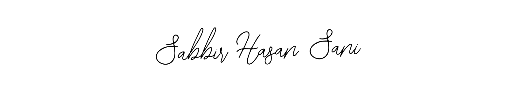 How to make Sabbir Hasan Sani name signature. Use Bearetta-2O07w style for creating short signs online. This is the latest handwritten sign. Sabbir Hasan Sani signature style 12 images and pictures png