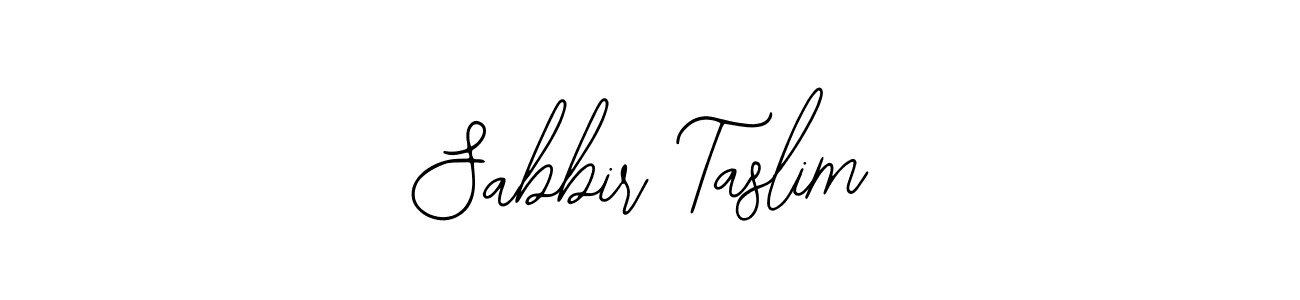 How to make Sabbir Taslim signature? Bearetta-2O07w is a professional autograph style. Create handwritten signature for Sabbir Taslim name. Sabbir Taslim signature style 12 images and pictures png