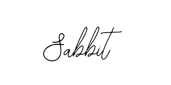 How to make Sabbit name signature. Use Bearetta-2O07w style for creating short signs online. This is the latest handwritten sign. Sabbit signature style 12 images and pictures png