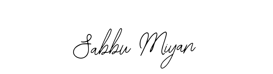 Bearetta-2O07w is a professional signature style that is perfect for those who want to add a touch of class to their signature. It is also a great choice for those who want to make their signature more unique. Get Sabbu Miyan name to fancy signature for free. Sabbu Miyan signature style 12 images and pictures png