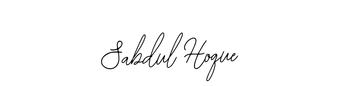 How to make Sabdul Hoque name signature. Use Bearetta-2O07w style for creating short signs online. This is the latest handwritten sign. Sabdul Hoque signature style 12 images and pictures png