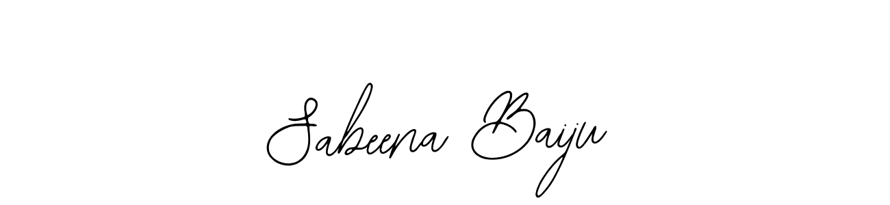 How to make Sabeena Baiju signature? Bearetta-2O07w is a professional autograph style. Create handwritten signature for Sabeena Baiju name. Sabeena Baiju signature style 12 images and pictures png