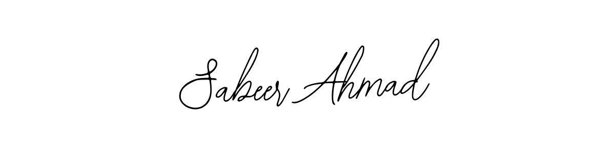 Use a signature maker to create a handwritten signature online. With this signature software, you can design (Bearetta-2O07w) your own signature for name Sabeer Ahmad. Sabeer Ahmad signature style 12 images and pictures png