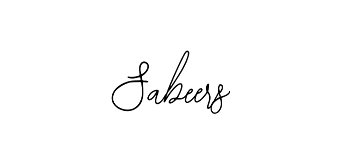 Design your own signature with our free online signature maker. With this signature software, you can create a handwritten (Bearetta-2O07w) signature for name Sabeers. Sabeers signature style 12 images and pictures png