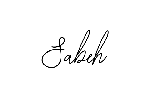 if you are searching for the best signature style for your name Sabeh. so please give up your signature search. here we have designed multiple signature styles  using Bearetta-2O07w. Sabeh signature style 12 images and pictures png